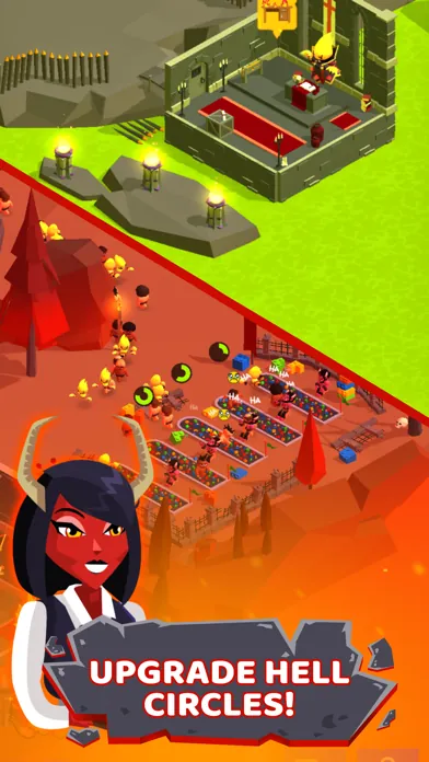 A devil woman beside the words Upgrade Hell circles